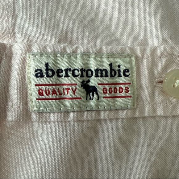 Abercrombie Kids Light Pink Button Up Long Sleeve Shirt Size 13/14 - Picture 6 of 9